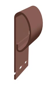 Сайдинг Docke шоколад Финишный профиль 3,05 м (60 шт/уп)