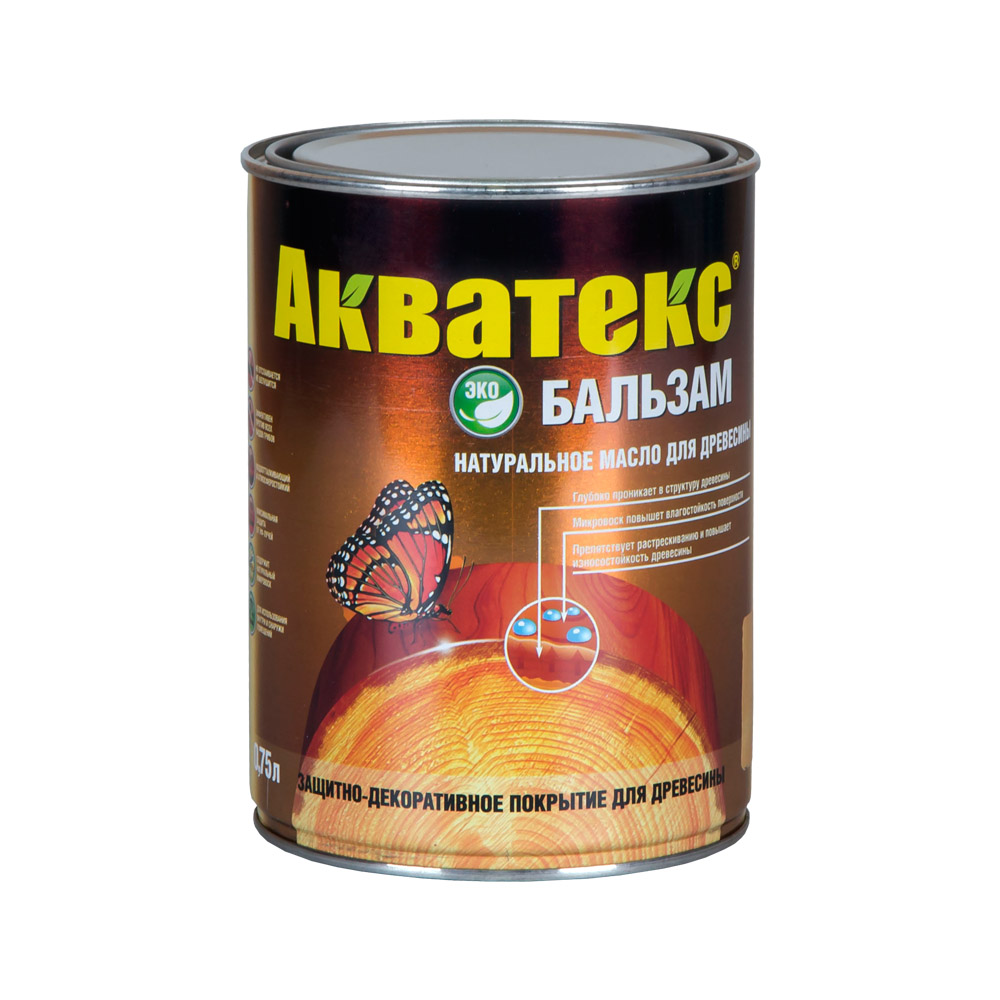 Акватекс-бальзам масло для древесины (дуб) 0,75л