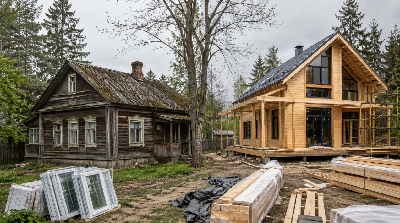 Реконструкция или постройка нового дома: что выбрать?