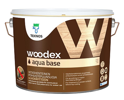 WOODEX AQUA BASE грунтовочный антисептик  10л. 
