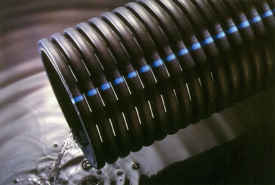 Дренаж Труба без  фильтра с перфорацией О 110 мм (бухта 50 м.п.)